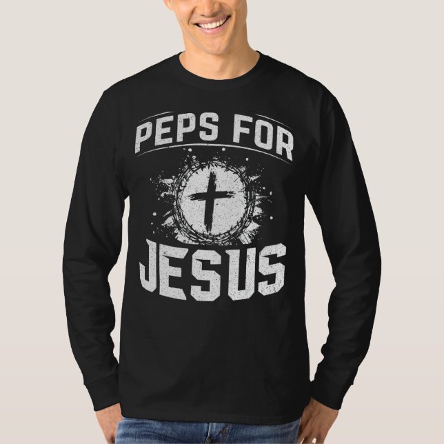 Camiseta Peps For Jesus For Christian Y True Believer (Anverso)