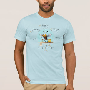 Camiseta Péptido BEN, Abeja-8 con texto personalizado, clar