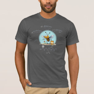 Camiseta Péptido BEN, Abeja-8 con texto personalizado, oscu