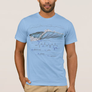 Camiseta Péptido EVAN, ola, texto personalizado, ligero 