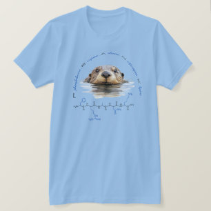 Camiseta Péptido FRANK, Otter 2 con texto personalizado, li