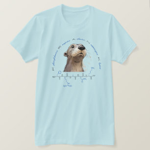 Camiseta Péptido FRANK, Otter 3 con texto personalizado, li