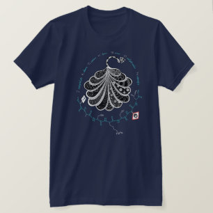 Camiseta péptido JACKSON, pavo real con texto personalizado