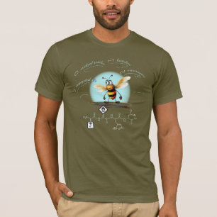 Camiseta Péptido JOHN, Bee-5 con texto personalizado, oscur