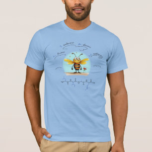 Camiseta Péptido LIAM, Bee-4 con texto personalizado, liger