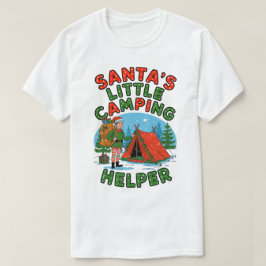 Camiseta Pequeña ayudante de camping de Santa Navidades dis