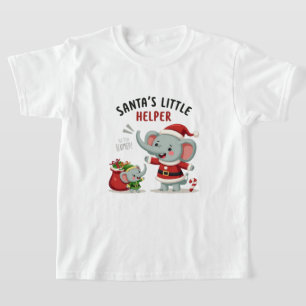 Camiseta Pequeña ayudante de Santa Claus - Navidades elefan