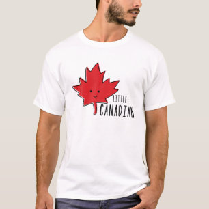 Camiseta Pequeña Bandera Canadiense Para Hombres, Niños, Jó