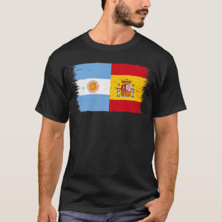 Camiseta Pequeña bandera española argentina española argent
