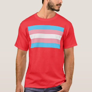 Camiseta Pequeña bandera sutil transexual de derechos trans