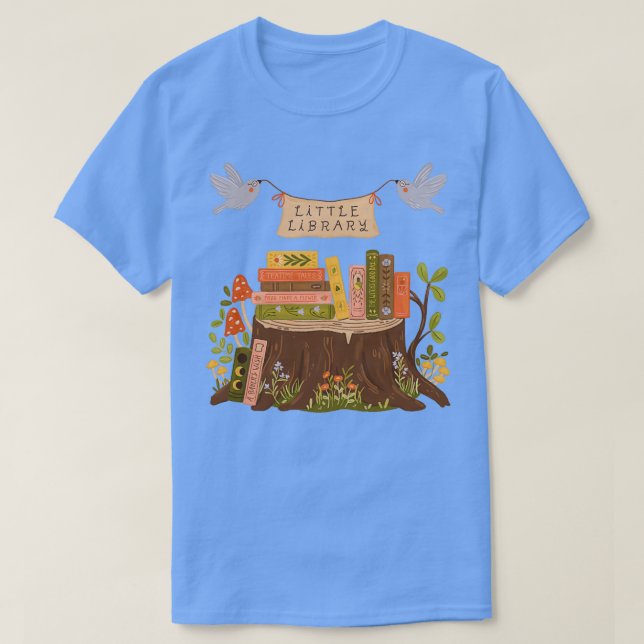 Camiseta Pequeña biblioteca (Diseño del anverso)