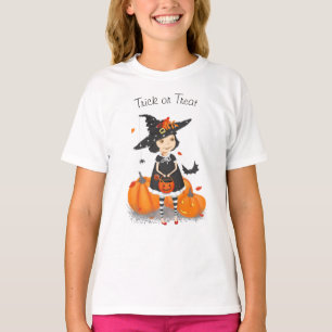 Camiseta Pequeña Bruja de Halloween