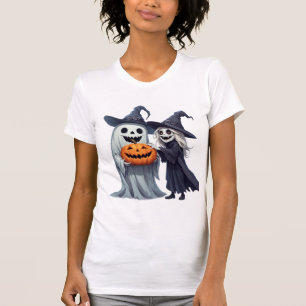 Camiseta Pequeña Bruja Fantasma Jack O Lantern 👻