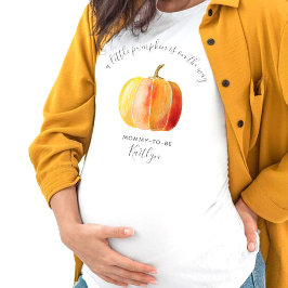 Camiseta Pequeña Calabaza Baby Shower, Mommy-to-be