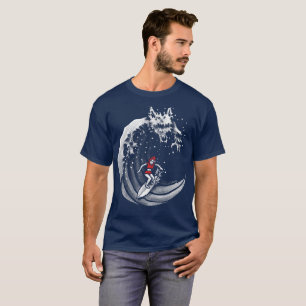 Camiseta Pequeña Caperucita Roja De Surfing