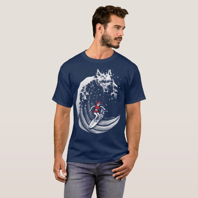 Camiseta Pequeña Caperucita Roja De Surfing (Anverso completo)