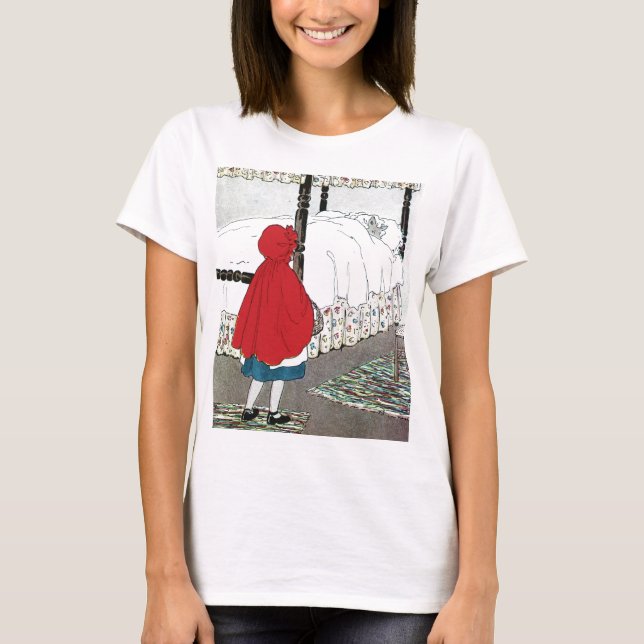 Camiseta Pequeña Caperucita Roja: ¡Qué Orejas Tienes! (Anverso)