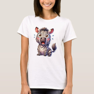 Camiseta Pequeña cebra con encanto