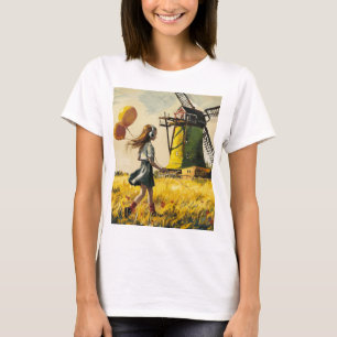 CAMISETA PEQUEÑA CHICA CAMINANDO