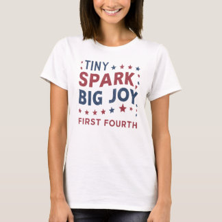 Camiseta Pequeña chispa patriótica primera cuarta de julio,