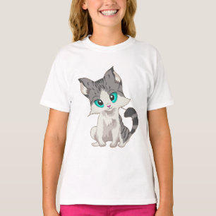 CAMISETA PEQUEÑA COCINA GRIS Y BEIGE CON OJOS AZULES