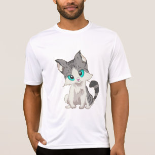 CAMISETA PEQUEÑA COCINA GRIS Y BEIGE CON OJOS AZULES