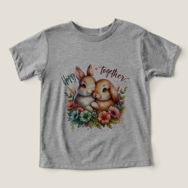 Camiseta pequeña conejita - Agradable y cómoda (Diseño delantero )