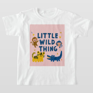 Camiseta Pequeña Cosa Salvaje Safari de Animales de la Jung