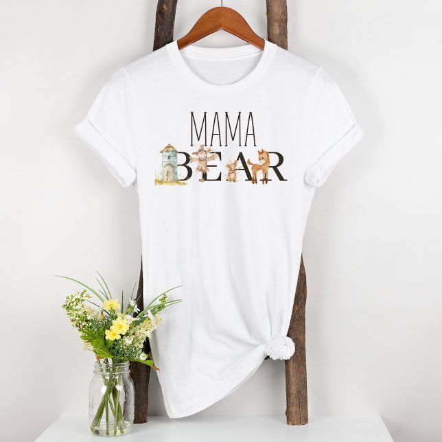 Camiseta Pequeña crianza de granja animales Maternidad mamá (Subido por el creador)