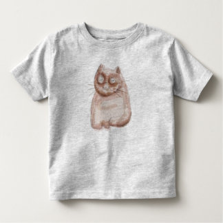 Camiseta pequeña de gato marrón
