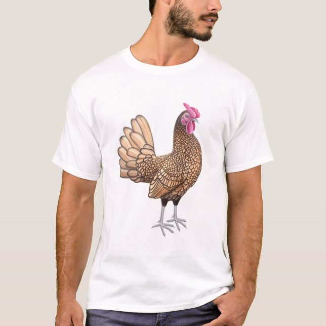 Camiseta pequena del gallo de Sebright (Anverso)