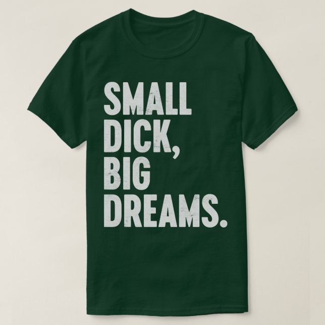 CAMISETA PEQUEÑA DICK GRANDES SUEÑOS BLANCOS DIVERSIÓN (Diseño del anverso)