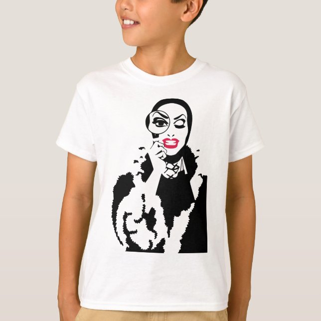 Camiseta Pequeña Edie Monsoon Drag Queen Race Graphic (Anverso)