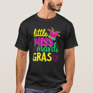 Camiseta Pequeña Fiesta del Carnaval de Miss Mardi Gras Chi