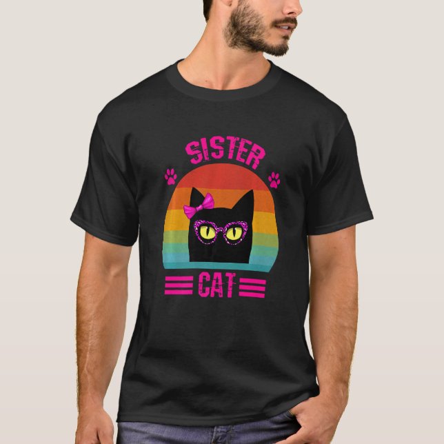 Camiseta Pequeña Gato De Hermandad Con Leopardo Rosa (Anverso)