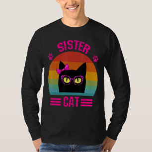 Camiseta Pequeña Gato De Hermandad Con Leopardo Rosa