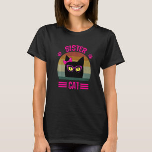 Camiseta Pequeña Gato De Hermandad Con Leopardo Rosa