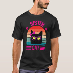 Camiseta Pequeña Gato De Hermandad Con Leopardo Rosa