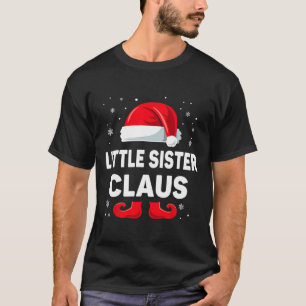 Camiseta Pequeña hermana Claus Navidades coincidiendo con e