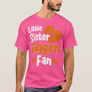 Camiseta Pequeña Hermana De Básquetbol, Soy Su Mayor Fanáti