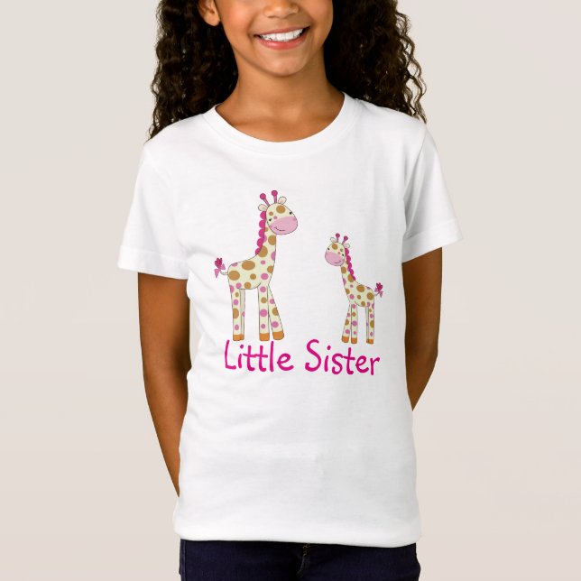 Camiseta Pequeña hermana de las jirafas rosadas (Anverso)