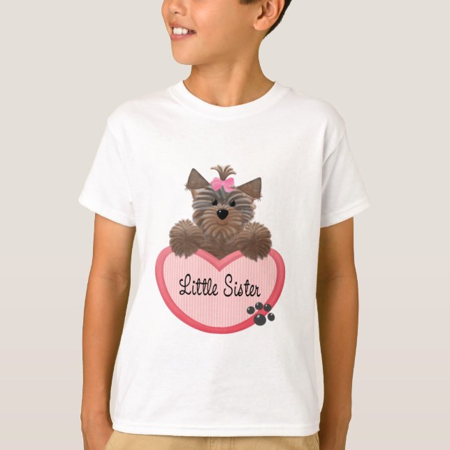 Camiseta Pequeña hermana de Yorkie (Anverso)