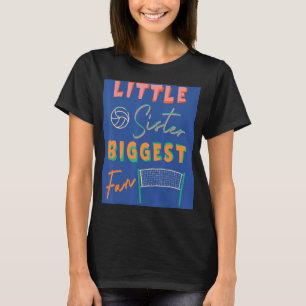 Camiseta Pequeña hermana mayor equipo de voleibol de fans