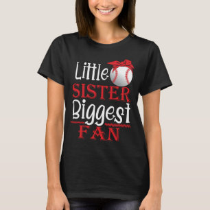 Camiseta Pequeña Hermana Mayor Fan Béisbol