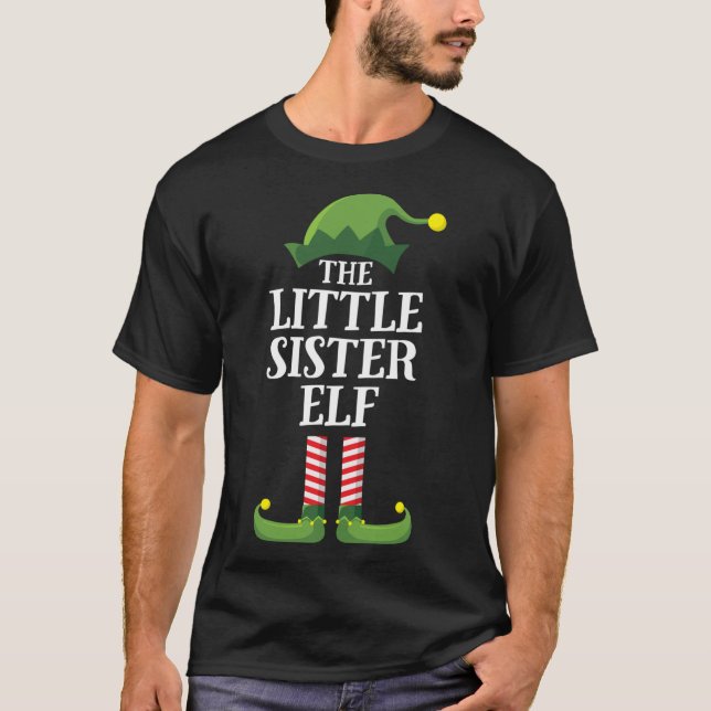 Camiseta Pequeña hermana mayor que coincide con Chicas de N (Anverso)