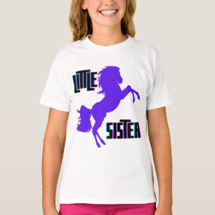 Camiseta Pequeña Hermana Poni Púrpura
