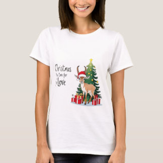 Camiseta Pequeña Ibex usa Santa con 'Navidades'