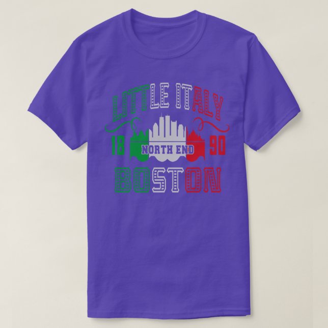 Camiseta Pequeña Italia Bandera Italiana Boston North End (Diseño del anverso)