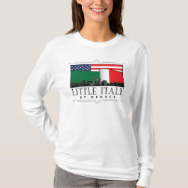 Camiseta Pequeña Italia de Denver Classic WHITE Long Sleeve