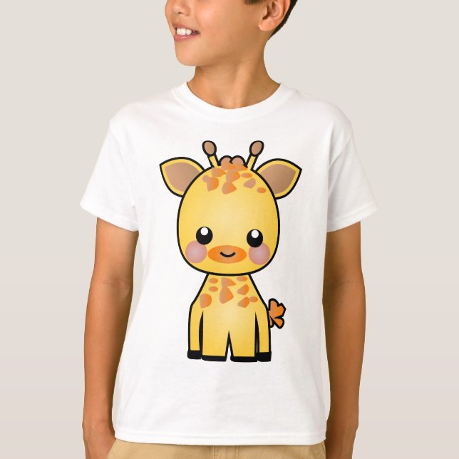 Camiseta Pequeña jirafa (Anverso)